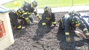 Fire-Rescue-EMR Students going through SCBA Confidence Course